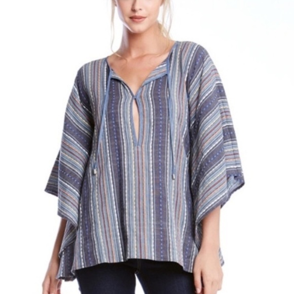 Karen Kane Tops - Karen Kane Textured Caftan Beach Tunic Top Size Large